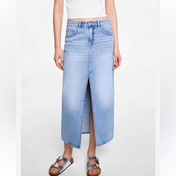 Mango Denim Skirt in Blue - Picture 6 of 11